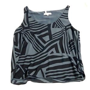 Black and grey blouse